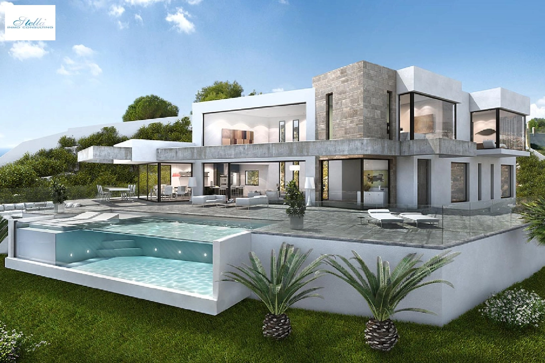 villa en Moraira(Moraira) en venta, superficie 600 m², parcela 1832 m², 4 dormitorios, 5 banos, piscina, ref.: HG-3252-1