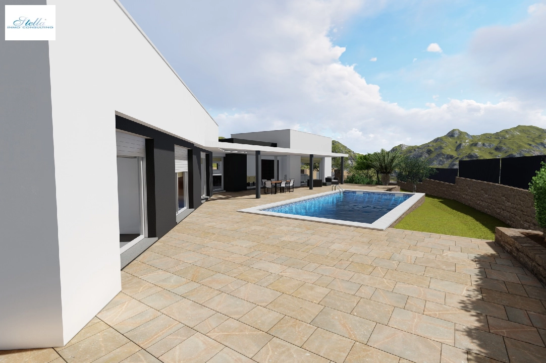 villa en Moraira en venta, superficie 251 m², aire acondicionado, parcela 1030 m², 3 dormitorios, 2 banos, piscina, ref.: CA-H-1351-AMB-10