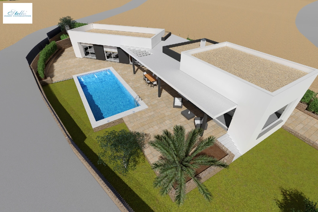 villa en Moraira en venta, superficie 251 m², aire acondicionado, parcela 1030 m², 3 dormitorios, 2 banos, piscina, ref.: CA-H-1351-AMB-7