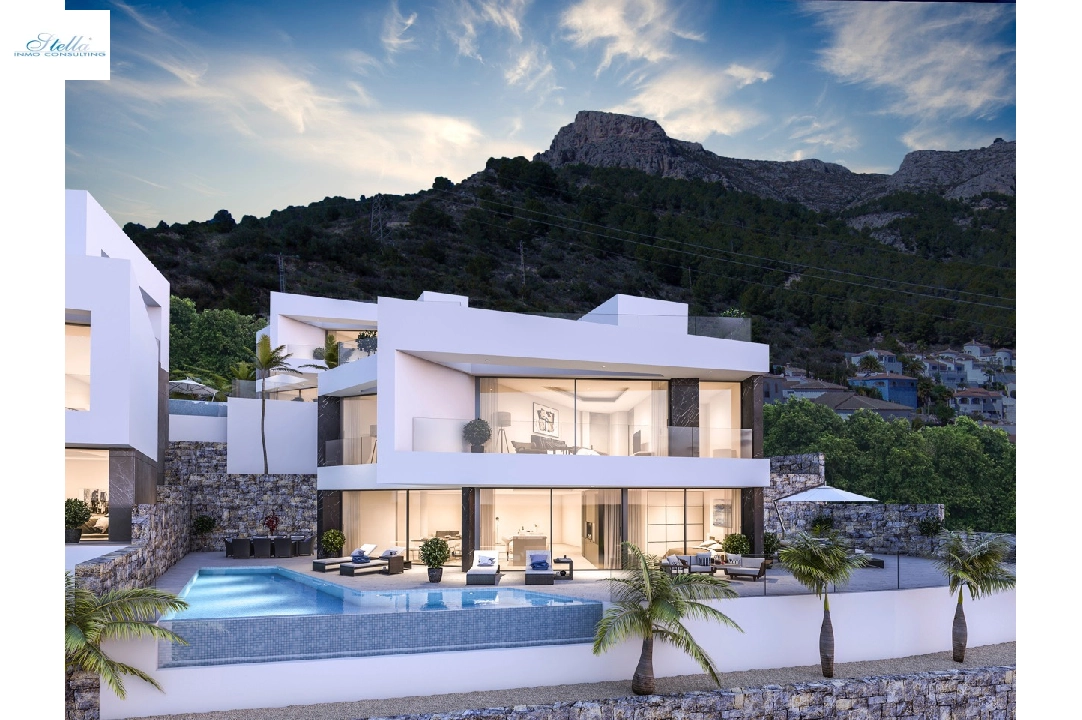 villa en Calpe en venta, superficie 410 m², aire acondicionado, parcela 675 m², 4 dormitorios, 4 banos, piscina, ref.: CA-H-1371-AMB-3