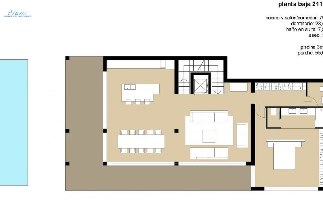 villa en Benissa en venta, superficie 450 m², parcela 1565 m², 3 dormitorios, 4 banos, piscina, ref.: COB-3095-3