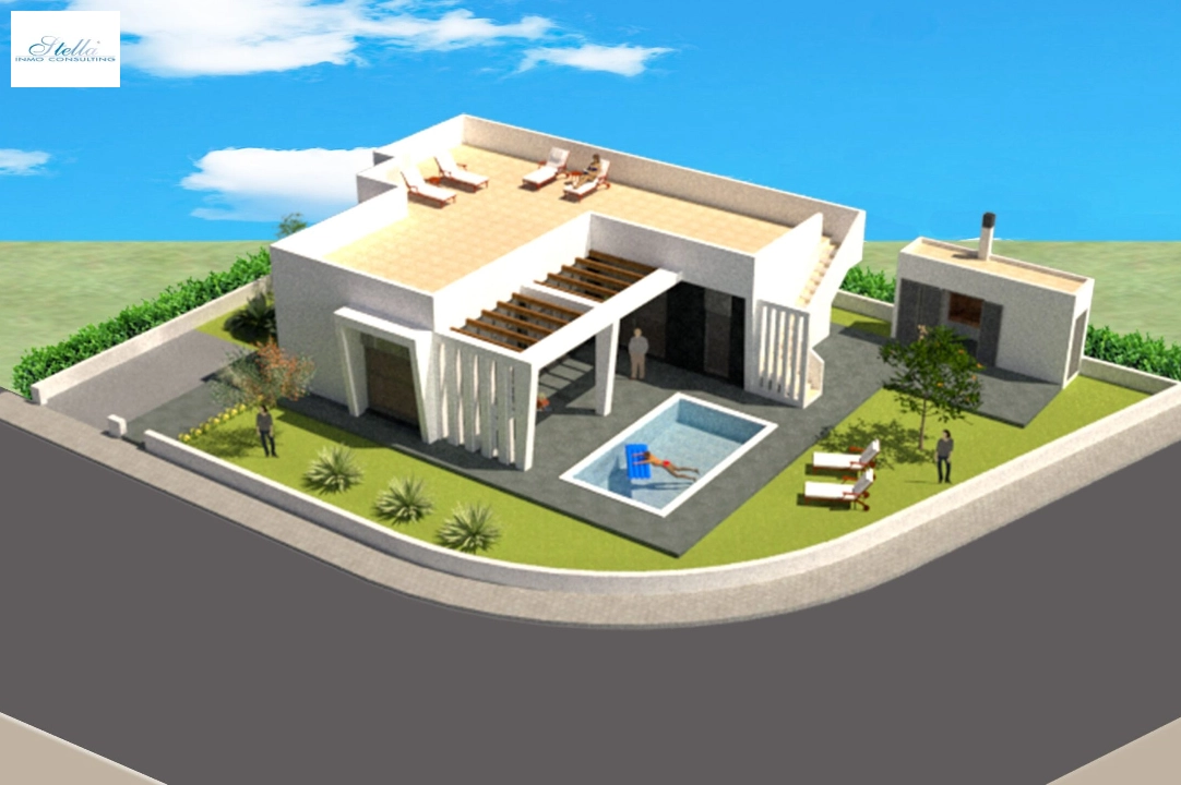 villa en Polop(Lomas del Sol) en venta, parcela 480 m², 3 dormitorios, 2 banos, ref.: BP-3436POL-1