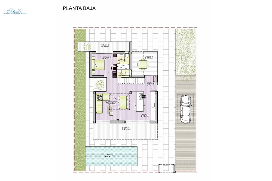 villa en Dehesa de Campoamor en venta, superficie 307 m², estado first owner, parcela 500 m², 4 dormitorios, 4 banos, piscina, ref.: HA-DCN-100-E15-9