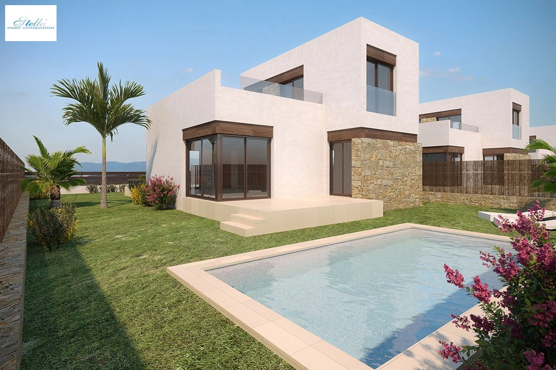 villa en Finestrat en venta, superficie 205 m², estado first owner, aire acondicionado, parcela 413 m², 3 dormitorios, 2 banos, piscina, ref.: HA-FIN-212-E03-1