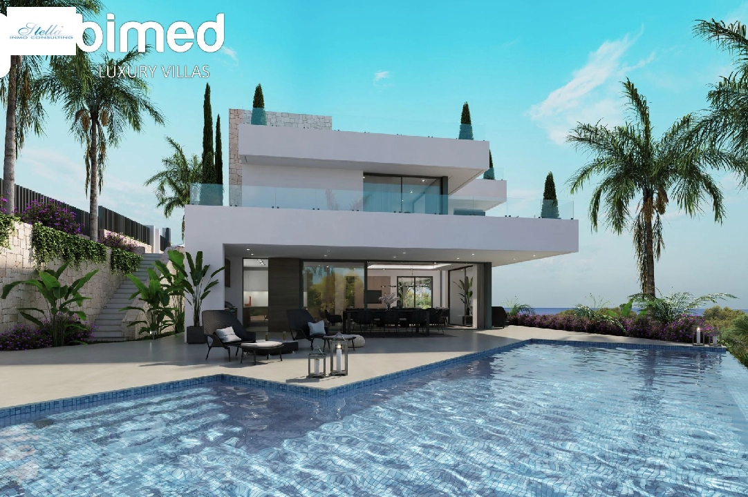 villa en Denia en venta, superficie 734 m², aire acondicionado, parcela 2 m², 5 dormitorios, 7 banos, piscina, ref.: UM-UV-IPANEMA-11