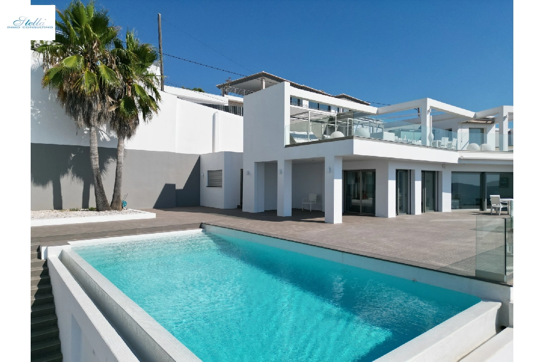 villa en Moraira(Moraira) en venta, superficie 400 m², ano de construccion 2014, estado mint, + calefaccion suelo, aire acondicionado, parcela 850 m², 4 dormitorios, 4 banos, piscina, ref.: AS-2522-16