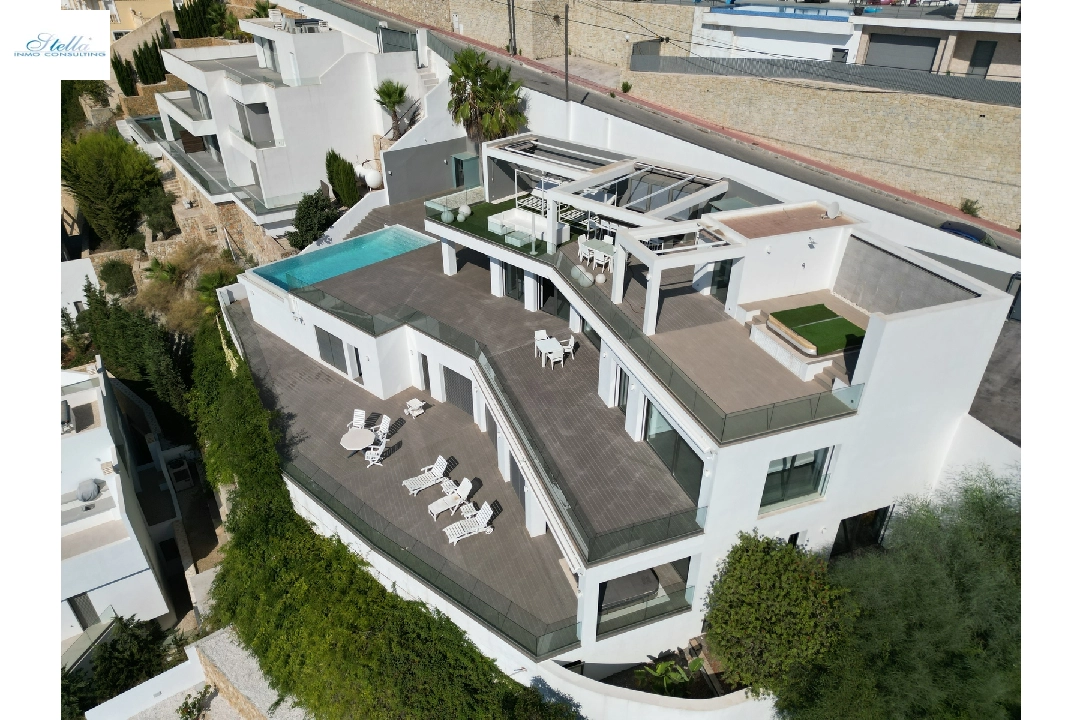 villa en Moraira(Moraira) en venta, superficie 400 m², ano de construccion 2014, estado mint, + calefaccion suelo, aire acondicionado, parcela 850 m², 4 dormitorios, 4 banos, piscina, ref.: AS-2522-9