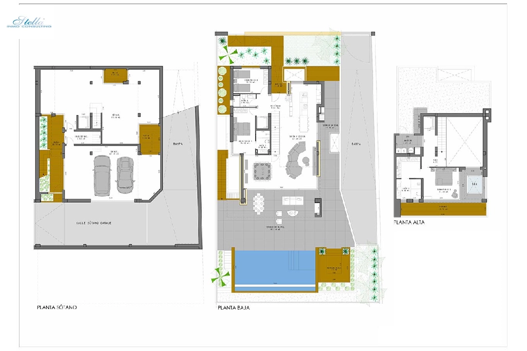 villa en Algorfa en venta, superficie 399 m², estado first owner, + fussboden, aire acondicionado, parcela 469 m², 3 dormitorios, 3 banos, piscina, ref.: HA-ARN-111-E02-11