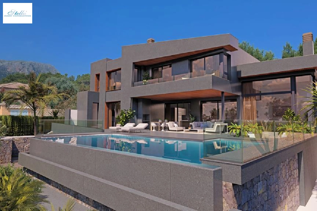 villa en Calpe en venta, superficie 345 m², ano de construccion 2022, aire acondicionado, parcela 1600 m², 4 dormitorios, 4 banos, piscina, ref.: BI-CA.H-424-1