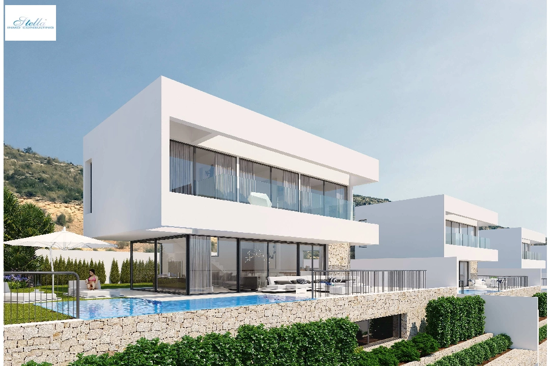 villa en Finestrat en venta, superficie 207 m², ano de construccion 2019, + calefaccion suelo, aire acondicionado, parcela 561 m², 3 dormitorios, 3 banos, piscina, ref.: NL-NLD1114-1