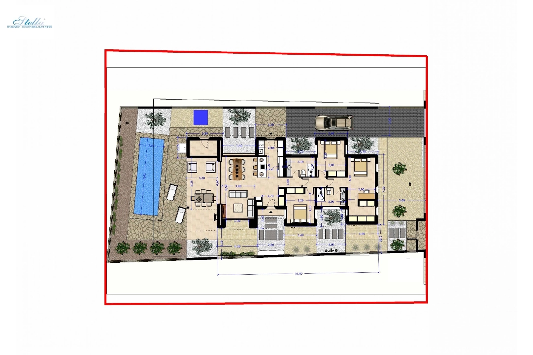 villa en Alfaz del Pi(Arabi) en venta, superficie 240 m², aire acondicionado, parcela 510 m², 3 dormitorios, 2 banos, ref.: BP-3544ALF-15