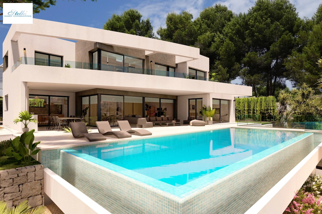 villa en Moraira en venta, superficie 311 m², aire acondicionado, parcela 1003 m², 4 dormitorios, 4 banos, piscina, ref.: CA-H-1535-AMB-3