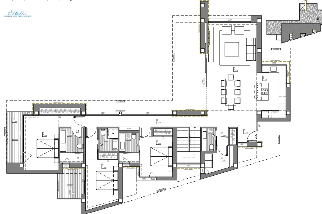 villa en Benitachell(Cumbre del Sol) en venta, superficie 615 m², aire acondicionado, parcela 951 m², 3 dormitorios, 4 banos, piscina, ref.: BP-4178BELL-11