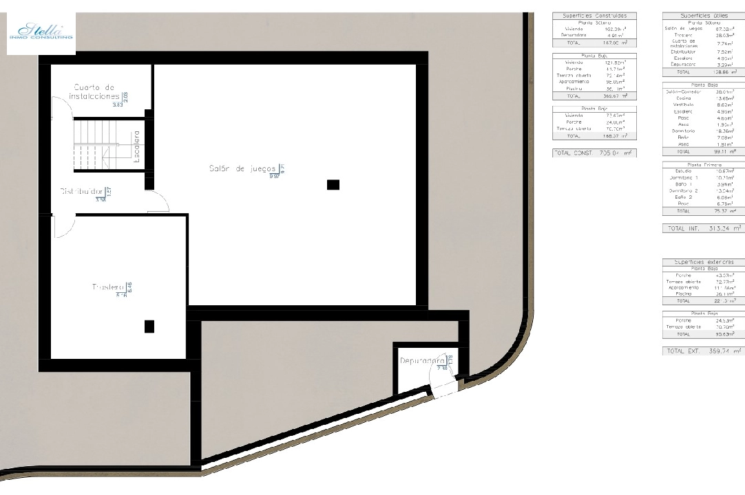 villa en Benissa(La Fustera) en venta, superficie 705 m², parcela 1040 m², 4 dormitorios, 3 banos, ref.: BP-3577BEN-20