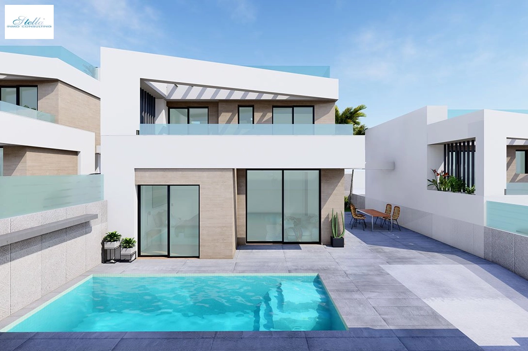 villa en San Miguel de Salinas en venta, superficie 155 m², estado first owner, aire acondicionado, parcela 200 m², 3 dormitorios, 3 banos, piscina, ref.: HA-SMN-240-E01-1