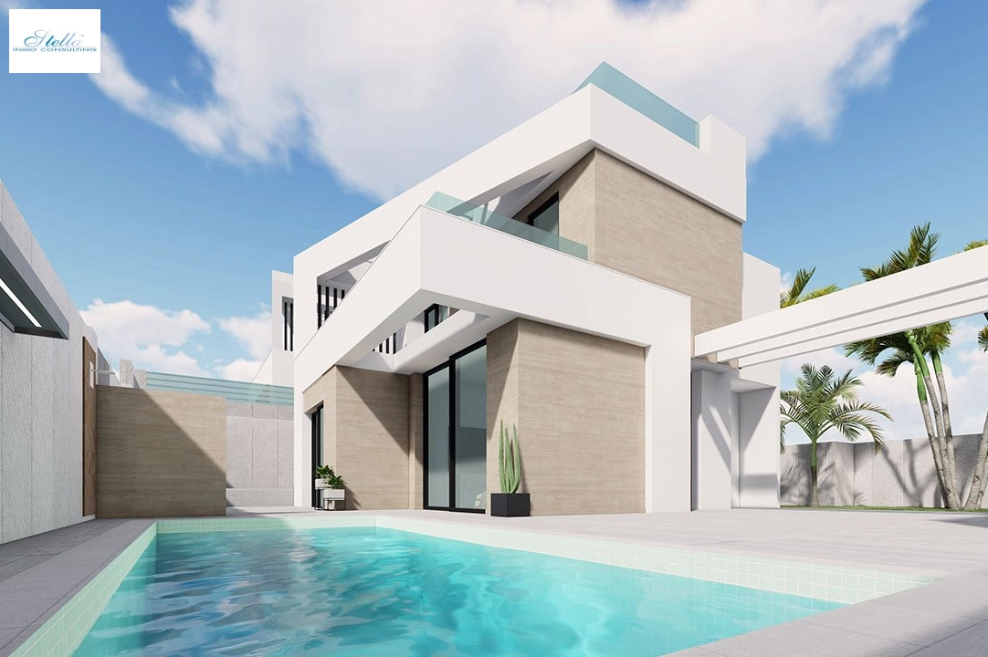 villa en San Miguel de Salinas en venta, superficie 155 m², estado first owner, aire acondicionado, parcela 200 m², 3 dormitorios, 3 banos, piscina, ref.: HA-SMN-240-E01-2