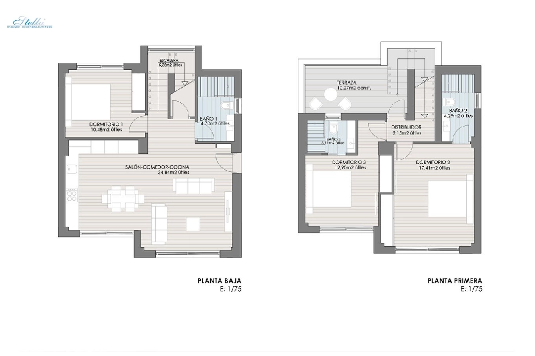 villa en Muchamiel en venta, superficie 169 m², estado first owner, parcela 388 m², 3 dormitorios, 3 banos, piscina, ref.: HA-MMN-100-E01-19