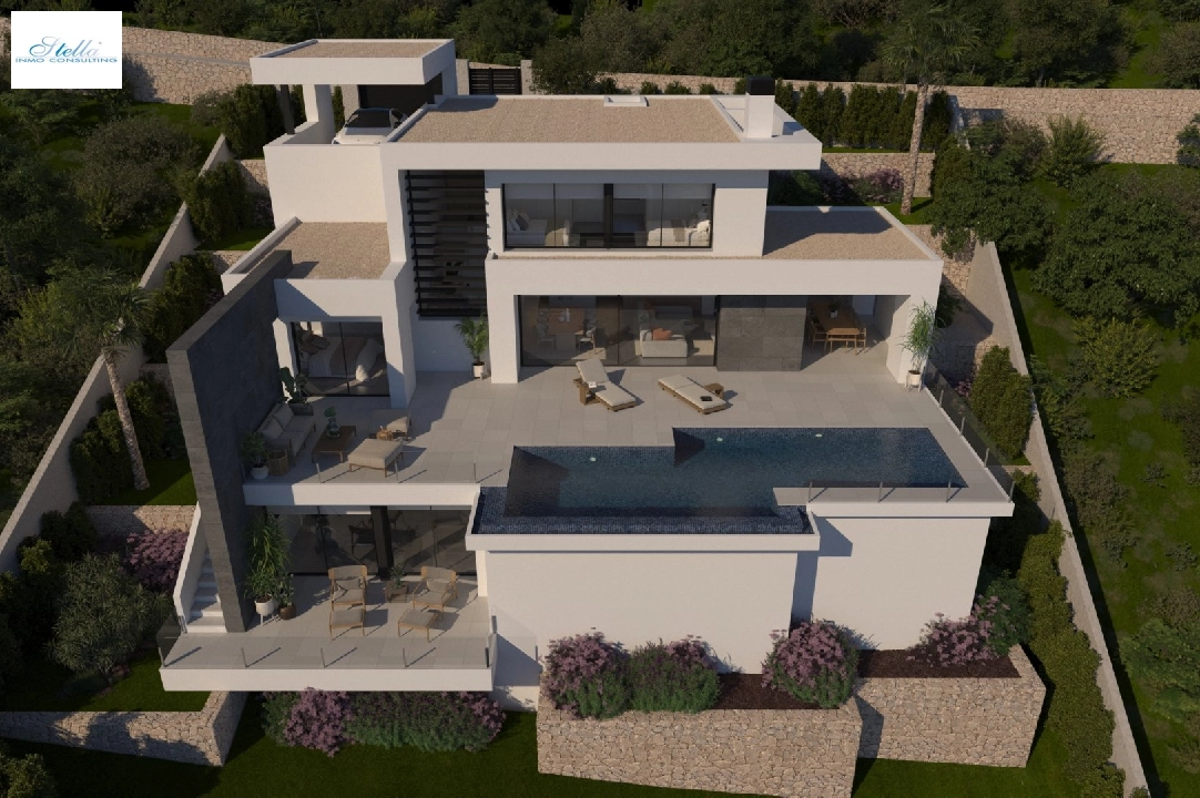 villa en Cumbre del Sol(Lirios Sunrise) en venta, superficie 181 m², parcela 824 m², 3 dormitorios, 4 banos, piscina, ref.: VA-AL030-1