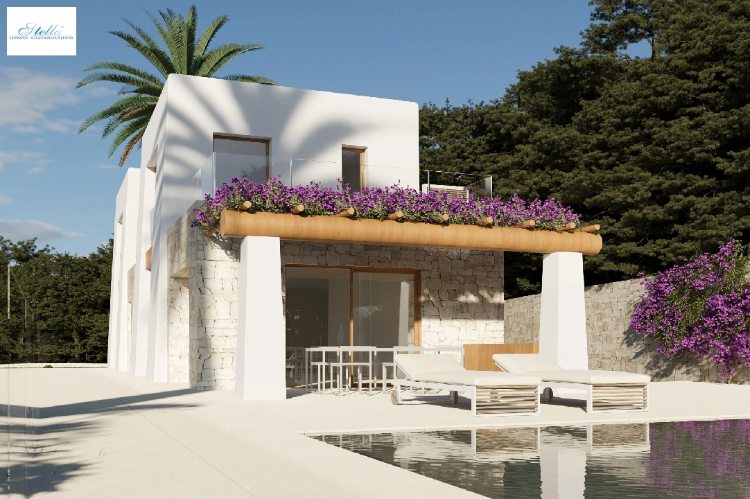 villa en Benissa(Montemar) en venta, superficie 450 m², ano de construccion 2023, aire acondicionado, parcela 800 m², 3 dormitorios, 3 banos, piscina, ref.: BI-BE.H-880-1