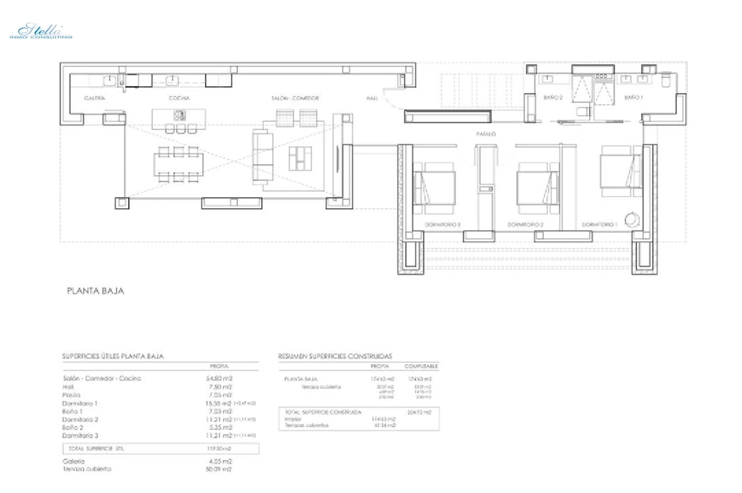 villa en Calpe(Estacion) en venta, superficie 215 m², aire acondicionado, parcela 830 m², 3 dormitorios, 2 banos, ref.: BP-3583CAL-5