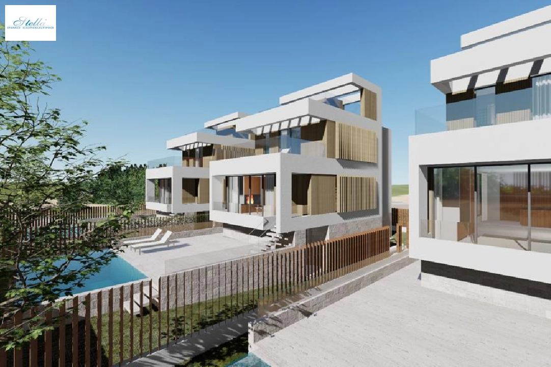 villa en Oliva en venta, superficie 173 m², ano de construccion 2023, estado first owner, + calefaccion suelo, aire acondicionado, parcela 350 m², 3 dormitorios, 4 banos, piscina, ref.: AS-1623-24