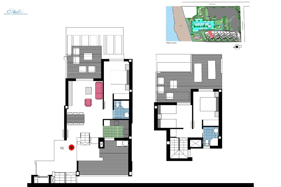 atico en Denia en venta, superficie 98 m², ano de construccion 2023, estado mint, + KLIMA, aire acondicionado, 3 dormitorios, 2 banos, piscina, ref.: AS-1723-4