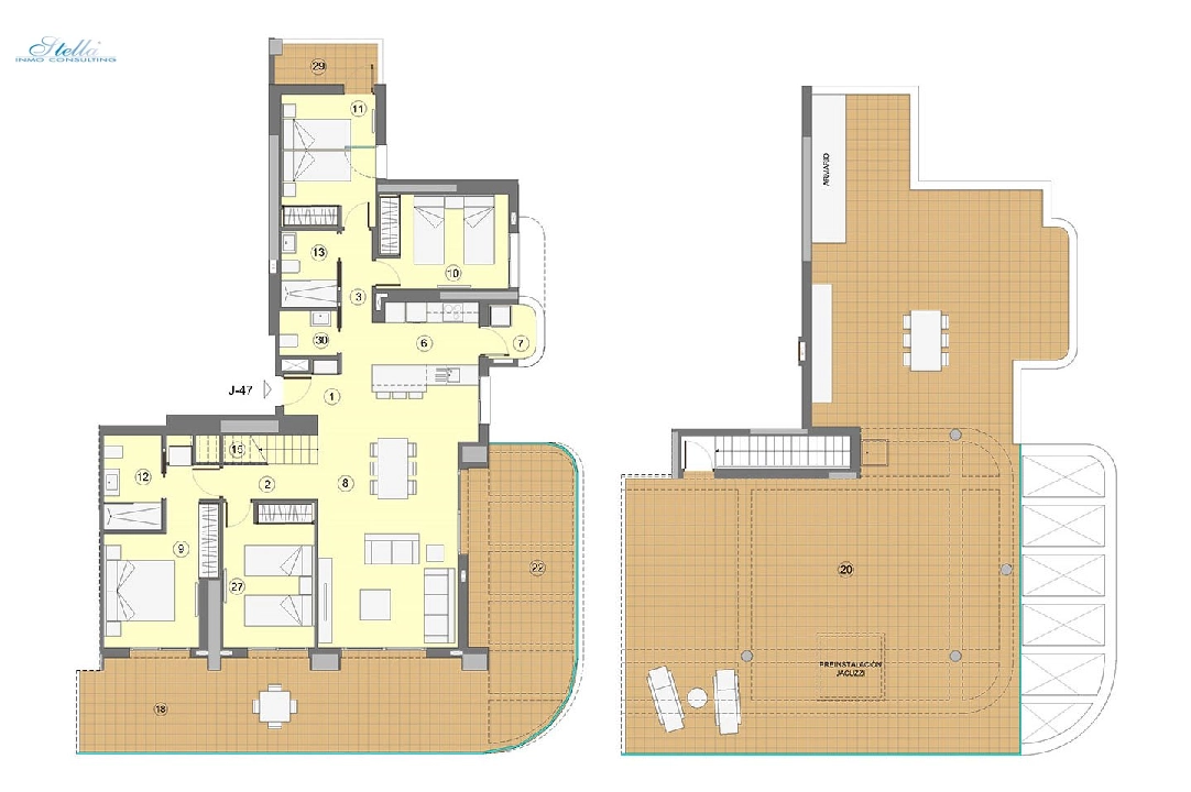 atico en Benidorm en venta, superficie 373 m², estado first owner, + fussboden, aire acondicionado, 4 dormitorios, 2 banos, piscina, ref.: HA-BEN-112-A06-10