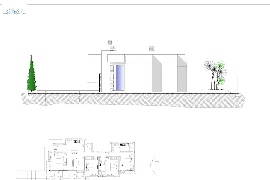 villa en Calpe en venta, superficie 166 m², aire acondicionado, parcela 800 m², 3 dormitorios, 2 banos, piscina, ref.: CA-H-1594-AMB-5