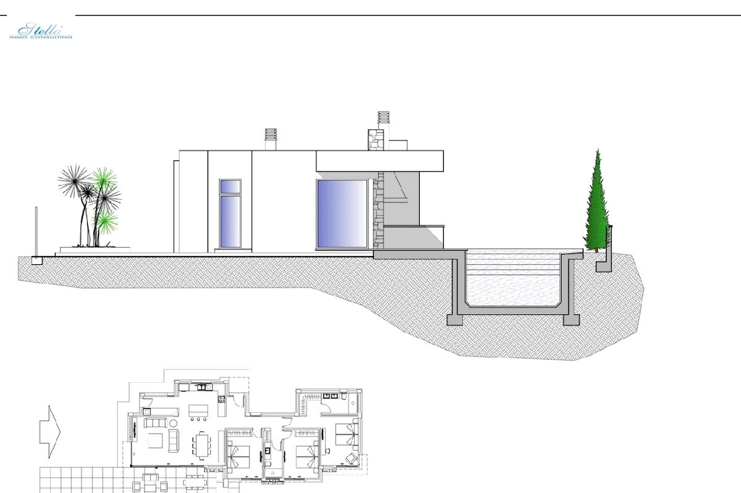 villa en Calpe en venta, superficie 166 m², aire acondicionado, parcela 800 m², 3 dormitorios, 2 banos, piscina, ref.: CA-H-1594-AMB-6