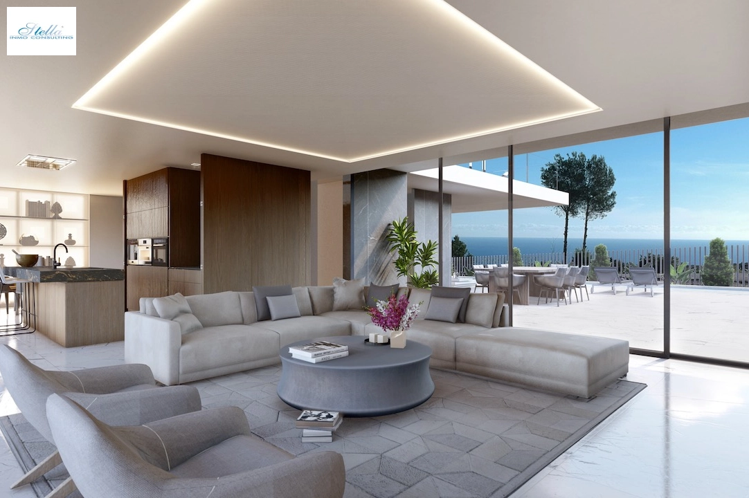 villa en Moraira en venta, superficie 568 m², aire acondicionado, parcela 869 m², 4 dormitorios, 4 banos, piscina, ref.: CA-H-1608-AMB-4