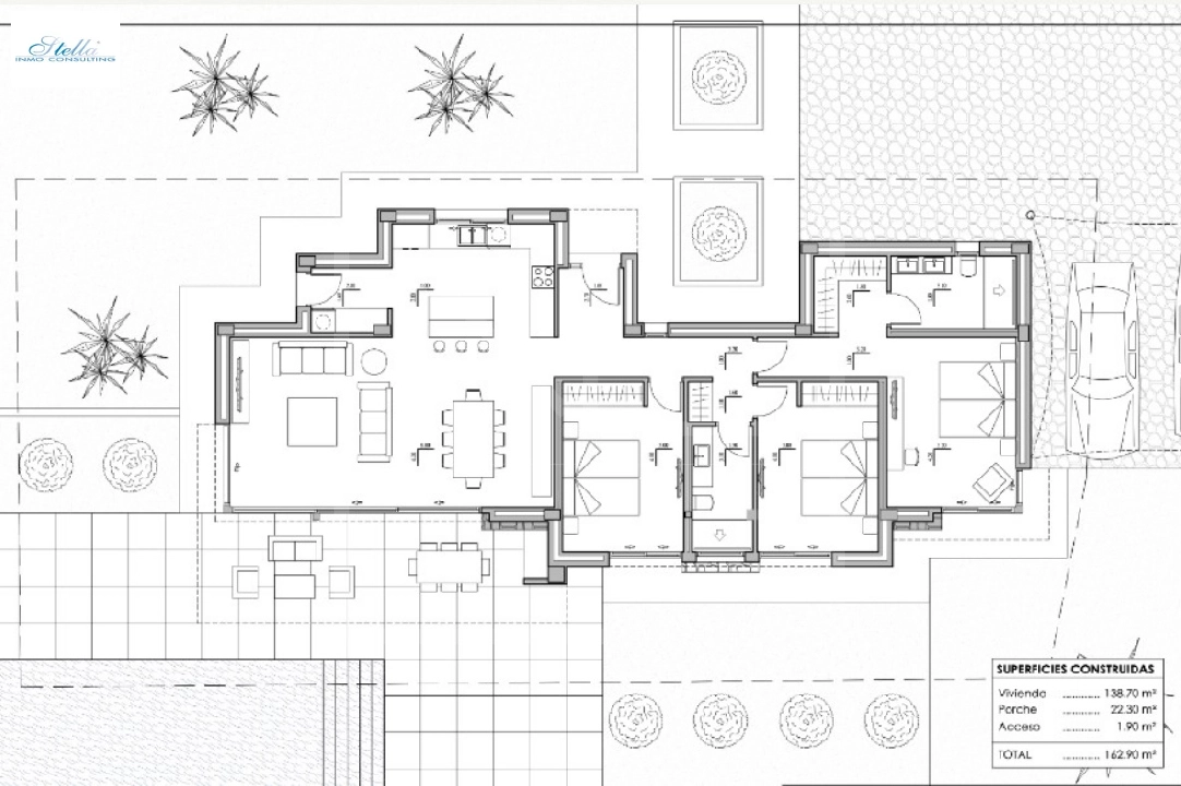 villa en Calpe en venta, superficie 282 m², + calefaccion suelo, aire acondicionado, parcela 800 m², 3 dormitorios, 2 banos, piscina, ref.: NL-NLD1452-4