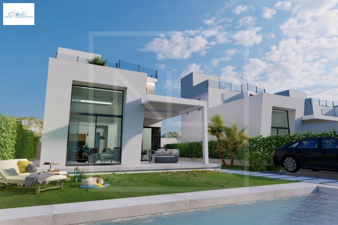 villa en Finestrat en venta, superficie 163 m², ano de construccion 2024, + calefaccion central, aire acondicionado, parcela 393 m², 3 dormitorios, 3 banos, piscina, ref.: NL-NLD1470-12