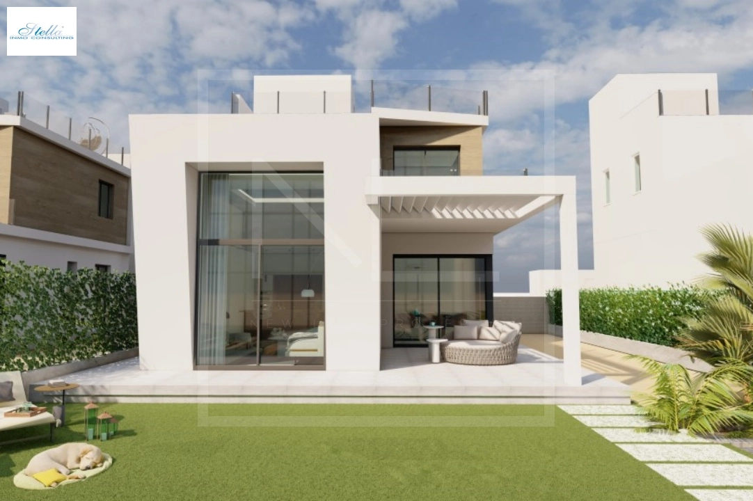 villa en Finestrat en venta, superficie 163 m², ano de construccion 2024, + calefaccion central, aire acondicionado, parcela 393 m², 3 dormitorios, 3 banos, piscina, ref.: NL-NLD1470-18