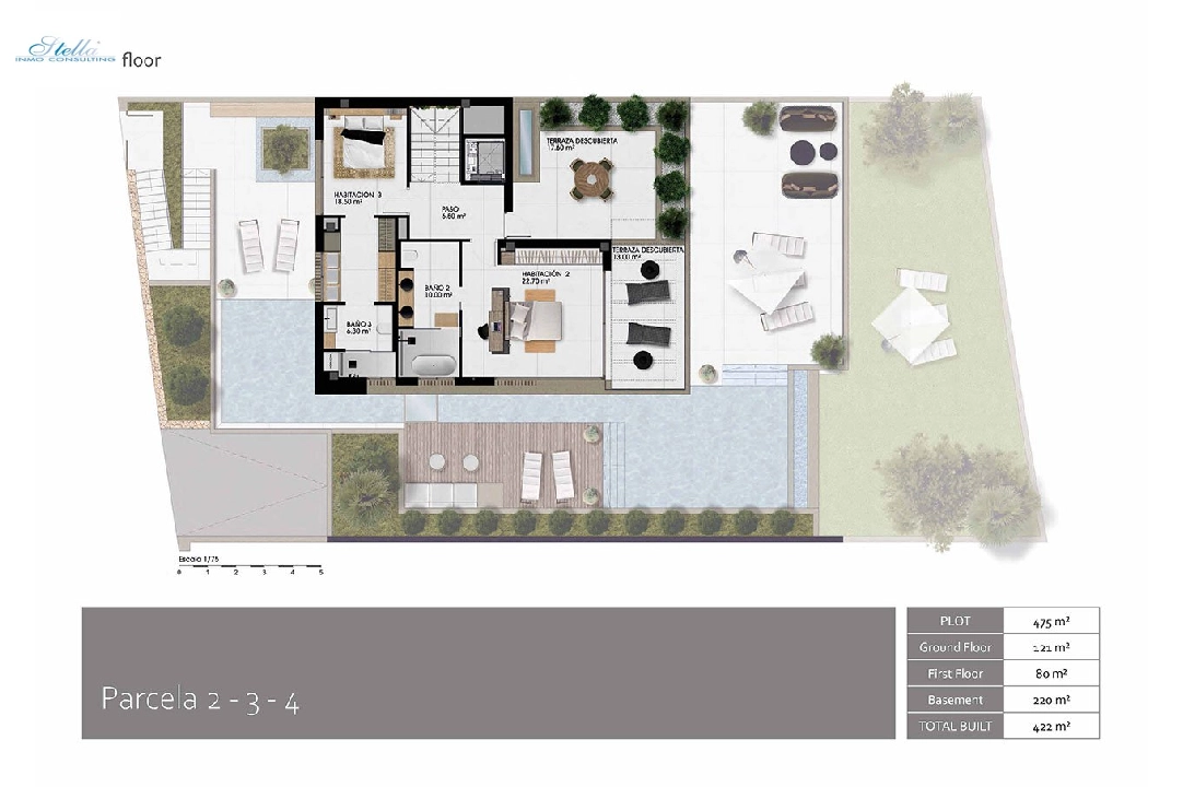 villa en Finestrat en venta, superficie 336 m², estado first owner, aire acondicionado, parcela 468 m², 3 dormitorios, 3 banos, piscina, ref.: HA-FIN-390-E01-28