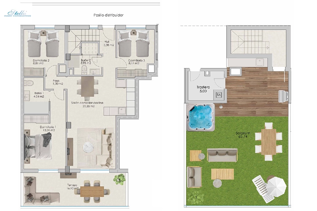 atico en Santa Pola en venta, superficie 251 m², estado first owner, 3 dormitorios, 2 banos, piscina, ref.: HA-SPN-702-A04-14