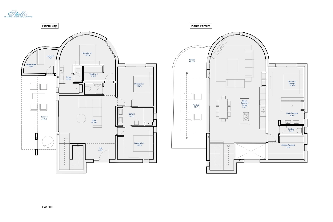 villa en Benitachell(Moraira Alcasar) en venta, superficie 260 m², aire acondicionado, parcela 1280 m², 4 dormitorios, 3 banos, piscina, ref.: CA-H-1675-AMB-23