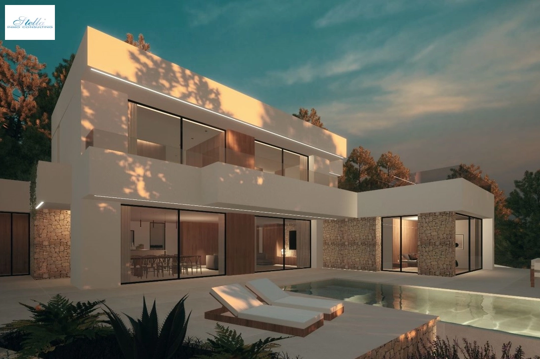 villa en Moraira(Pla del Mar) en venta, superficie 340 m², ano de construccion 2023, aire acondicionado, parcela 1070 m², 4 dormitorios, 4 banos, piscina, ref.: BI-MT.H-787-15