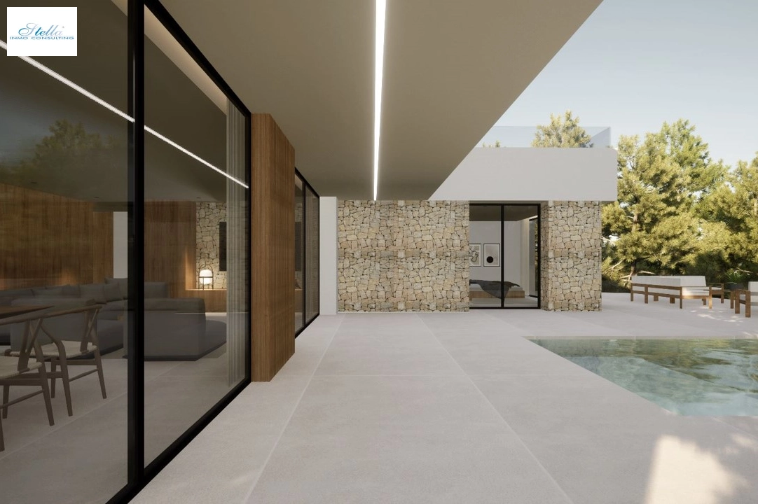 villa en Moraira(Pla del Mar) en venta, superficie 340 m², ano de construccion 2023, aire acondicionado, parcela 1070 m², 4 dormitorios, 4 banos, piscina, ref.: BI-MT.H-787-5