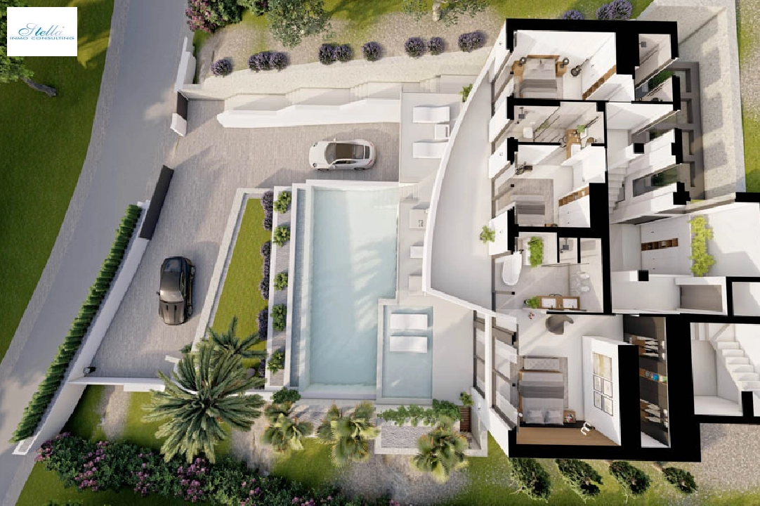 villa en Altea(Altea La Vella) en venta, superficie 540 m², aire acondicionado, parcela 1308 m², 4 dormitorios, 4 banos, ref.: BP-7014ALT-20