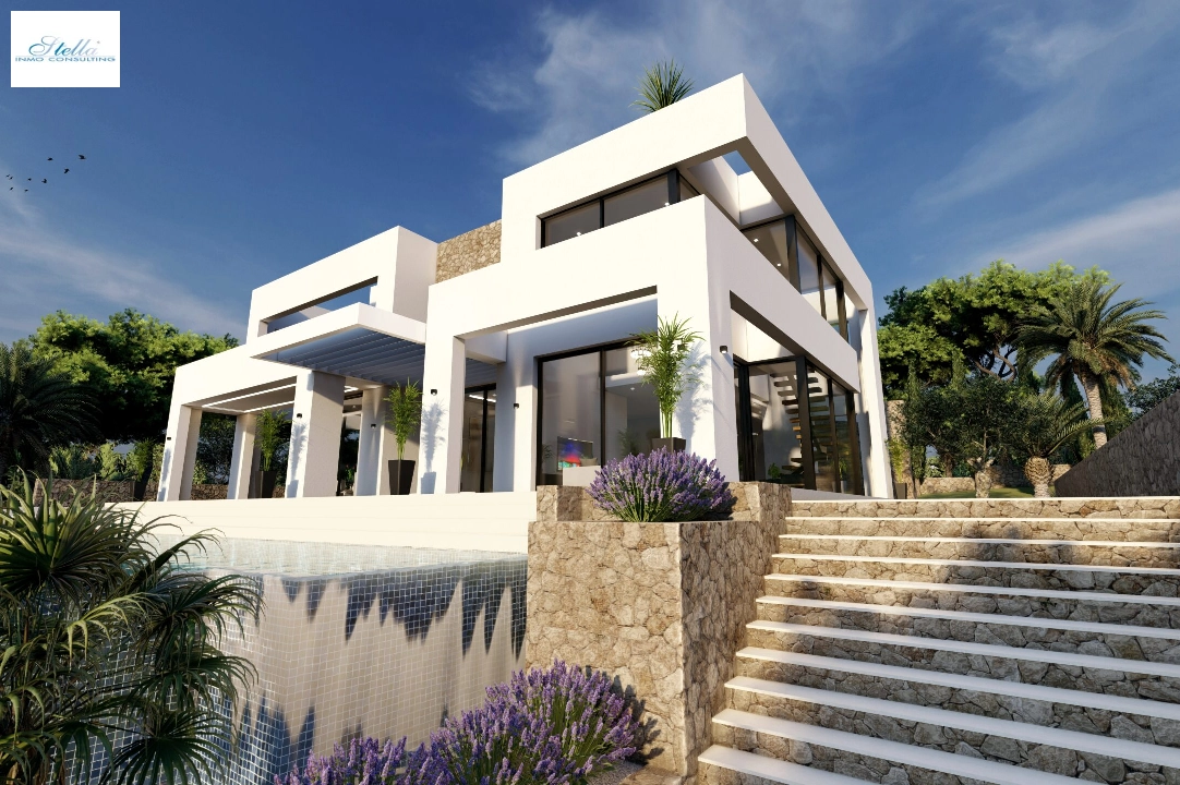 villa en Benissa(Benissa Costa) en venta, superficie 574 m², aire acondicionado, parcela 1372 m², 4 dormitorios, 4 banos, ref.: BP-7015BEN-5