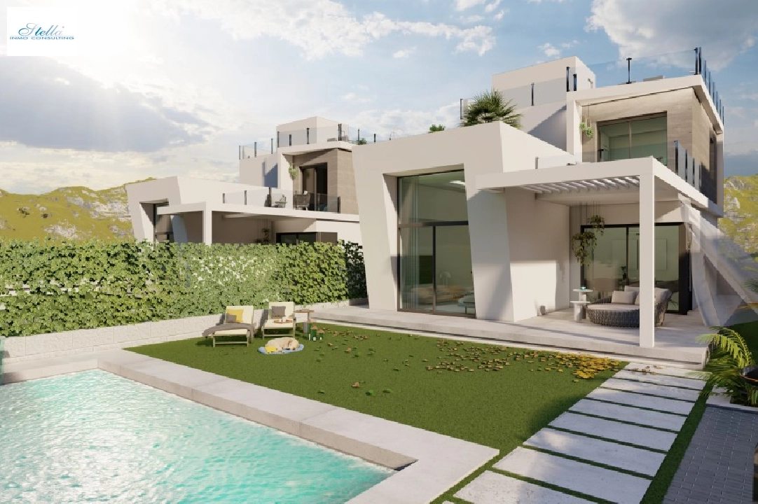 villa en Finestrat en venta, superficie 163 m², ano de construccion 2023, aire acondicionado, parcela 346 m², 3 dormitorios, 3 banos, piscina, ref.: BI-AL.H-030-15