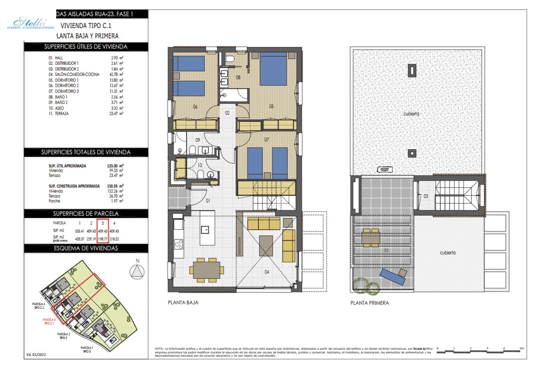 villa en Finestrat(Sierra Cortina) en venta, superficie 150 m², aire acondicionado, parcela 410 m², 3 dormitorios, 2 banos, ref.: BP-7024FIN-15