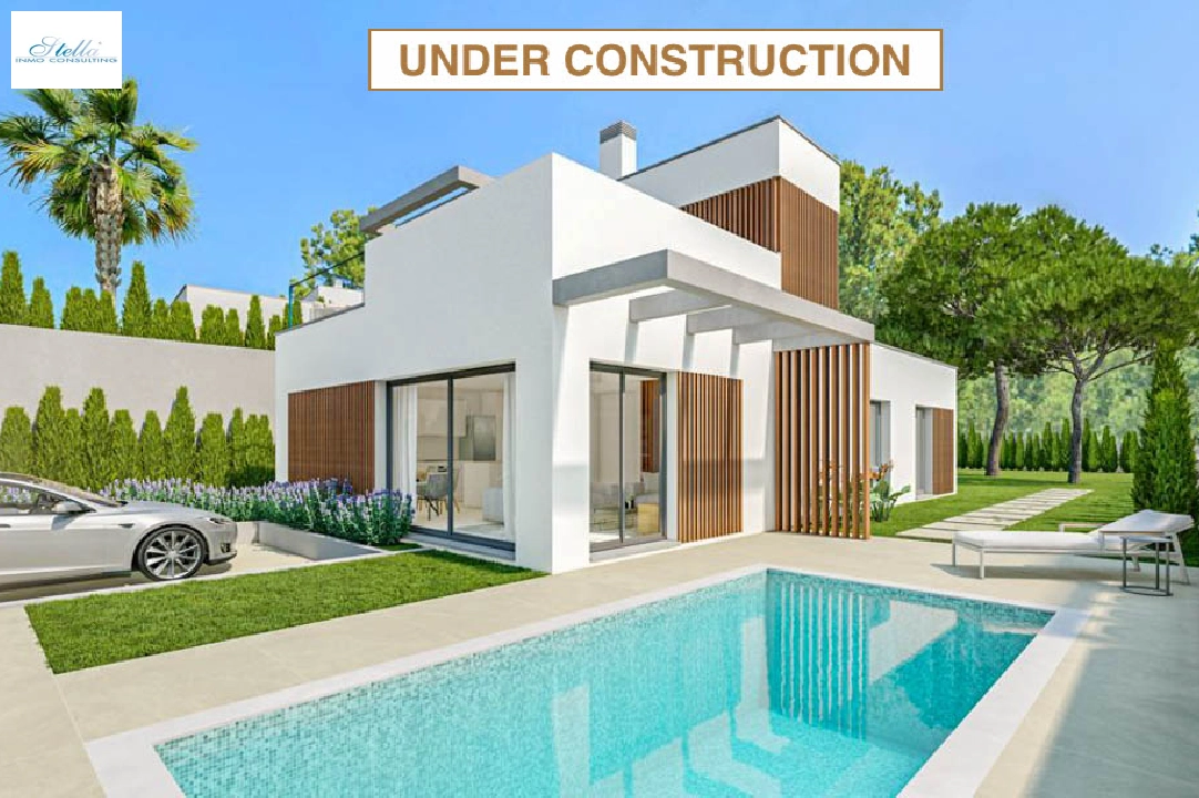 villa en Finestrat(Sierra Cortina) en venta, superficie 150 m², aire acondicionado, parcela 410 m², 3 dormitorios, 2 banos, piscina, ref.: BP-7024FIN-18