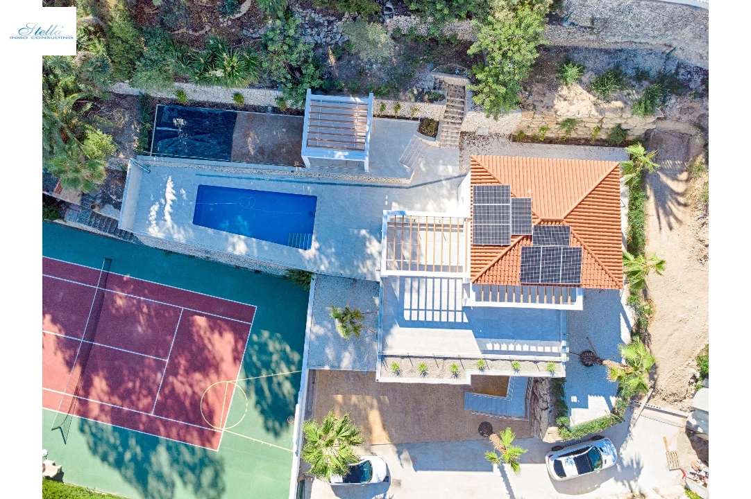 villa en Moraira(Pinar del abogat) en venta, superficie 400 m², aire acondicionado, parcela 1200 m², 3 dormitorios, 3 banos, piscina, ref.: AM-12058DA-3700-4