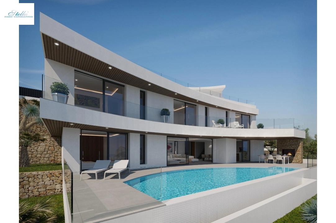 villa en Calpe(Empedrola) en venta, superficie 300 m², aire acondicionado, parcela 1000 m², 4 dormitorios, 4 banos, piscina, ref.: AM-12070DA-3700-1