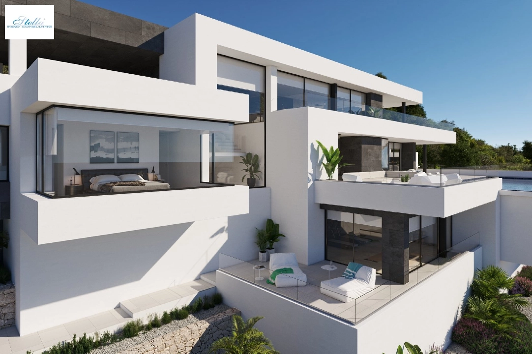 villa en Cumbre del Sol(Residencial Plus Jazmines) en venta, superficie 440 m², parcela 1877 m², 3 dormitorios, 5 banos, piscina, ref.: VA-AJ044-3