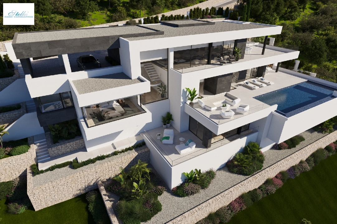 villa en Cumbre del Sol(Residencial Plus Jazmines) en venta, superficie 440 m², parcela 1877 m², 3 dormitorios, 5 banos, piscina, ref.: VA-AJ044-4