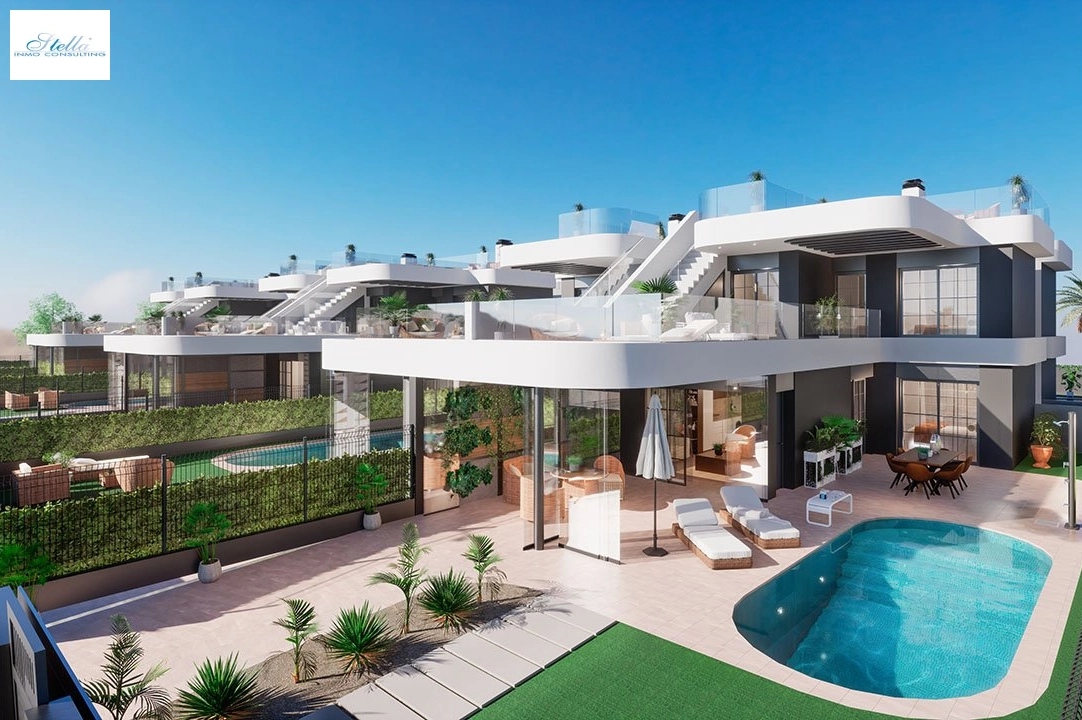 villa en Los Alcazares en venta, superficie 151 m², estado first owner, parcela 254 m², 3 dormitorios, 2 banos, ref.: HA-LAN-440-E01-1