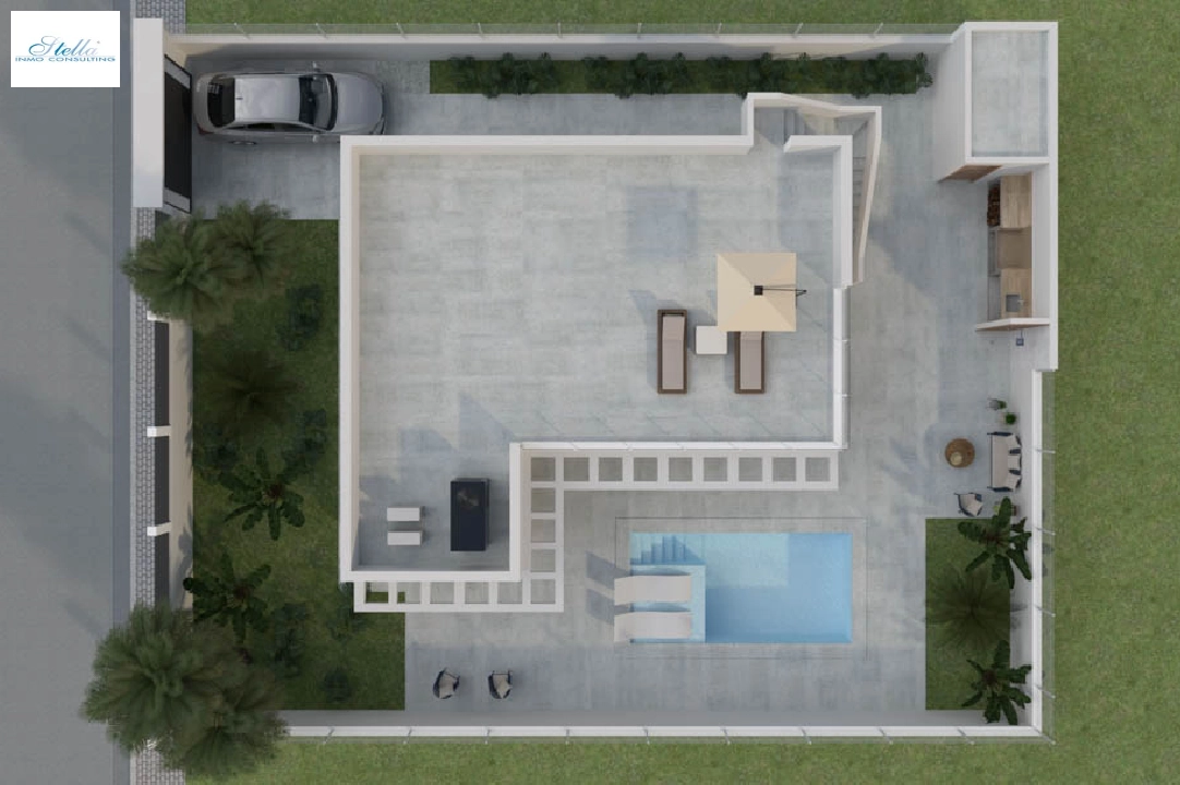 villa en Polop(Las Lomas) en venta, superficie 106 m², aire acondicionado, parcela 432 m², 3 dormitorios, 2 banos, ref.: BP-7032POL-6