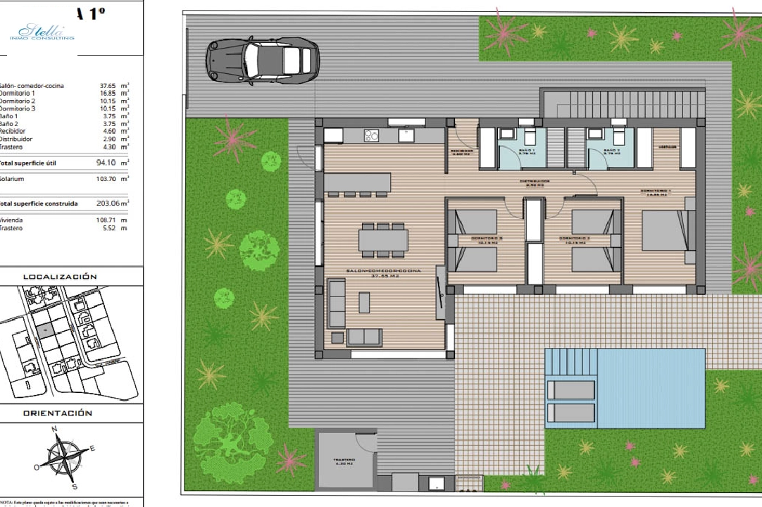 villa en Polop(Las Lomas) en venta, superficie 203 m², aire acondicionado, parcela 400 m², 3 dormitorios, 2 banos, ref.: BP-7033POL-19